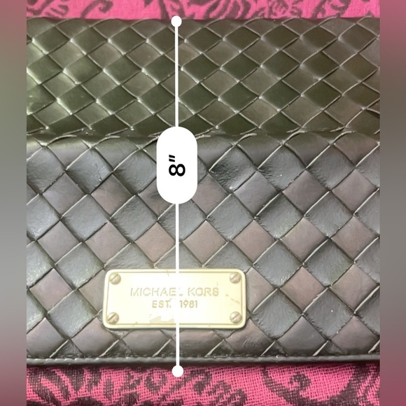 Michael Kors Black Leather Clutch With Chain - Picture 13 of 14